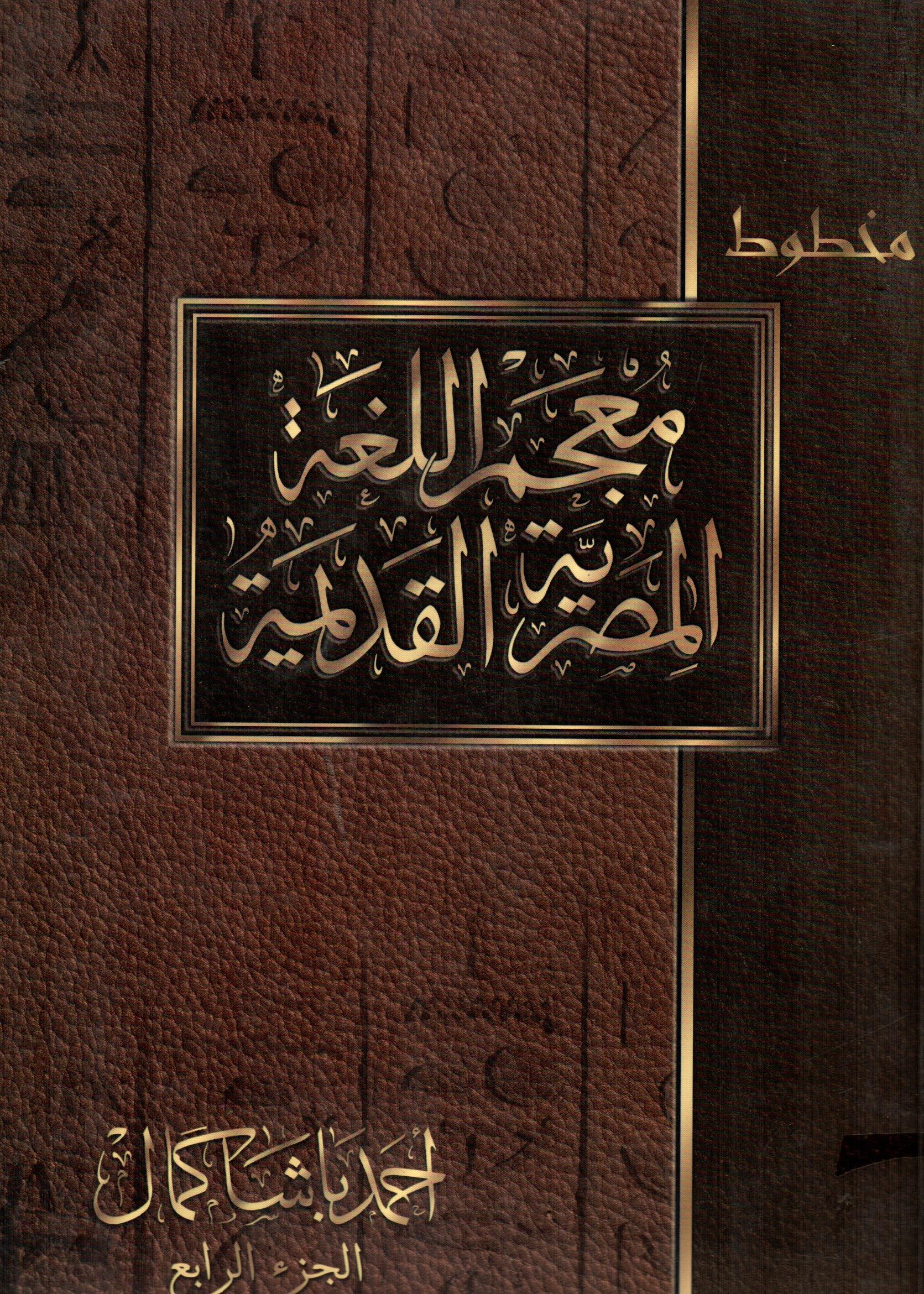 معجم اللغة المصرية القديمة(الجزء الرابع)