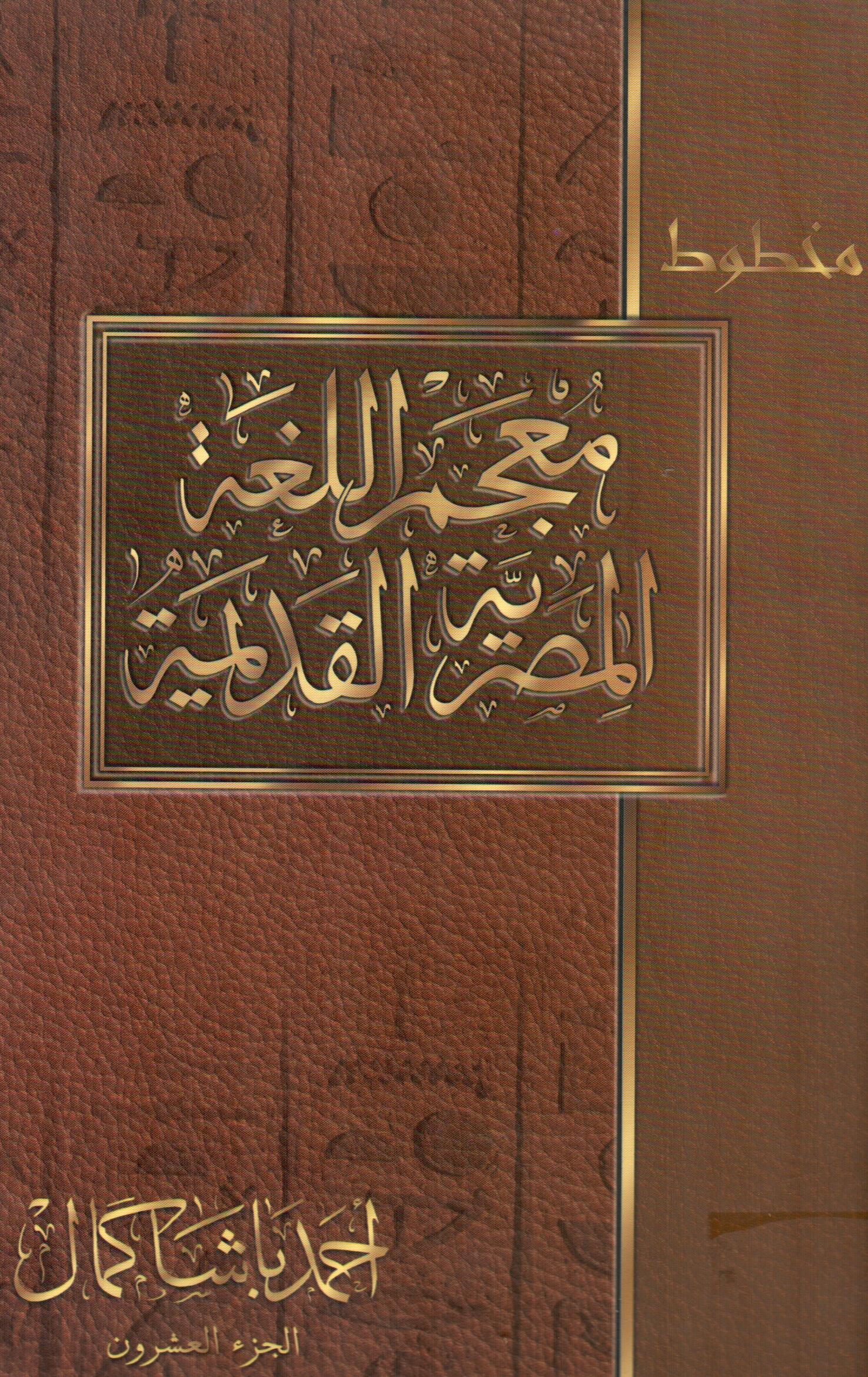 معجم اللغة المصرية القديمة(الجزء العشرون)
